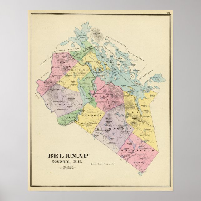 Belknap County, NH Poster (Framsidan)