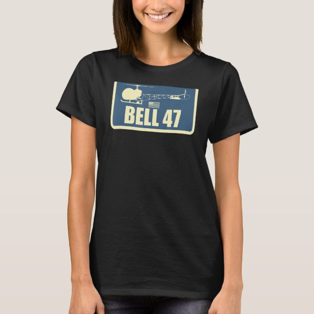 Bell 47-korrigering t shirt (Framsida)
