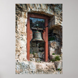Bell at St. Michael's Fort, Kroatien Poster