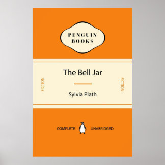 Bell Burk av Sylvia Plath Penguin Classic Cover Poster
