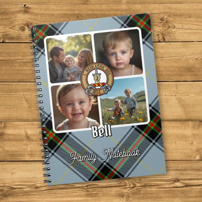 Bell familjefotokollage anteckningsbok (Skapare uppladdad)