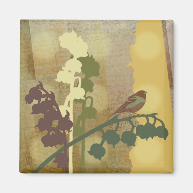 Bell FLOD-magnet för design av fåglar Magnet (Framsidan)