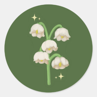 Bell Flower Sticker Set | Cute & Floral Runt Klistermärke