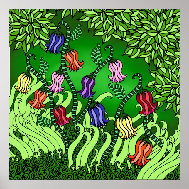 Bell Flowers Poster (Framsidan)