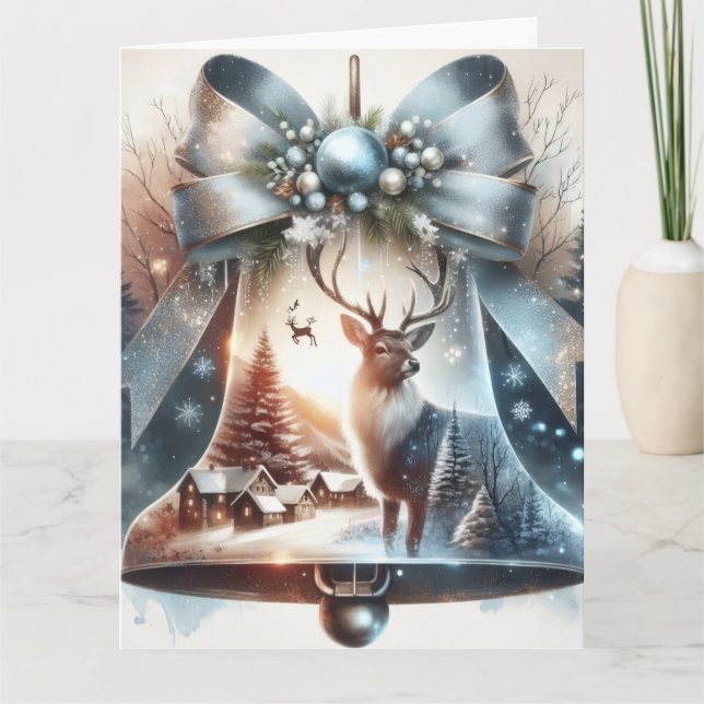 bell Folded Greeting Card Kort (Framsida)