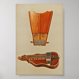 Bell Harp, Hurdy-Gurdy Poster