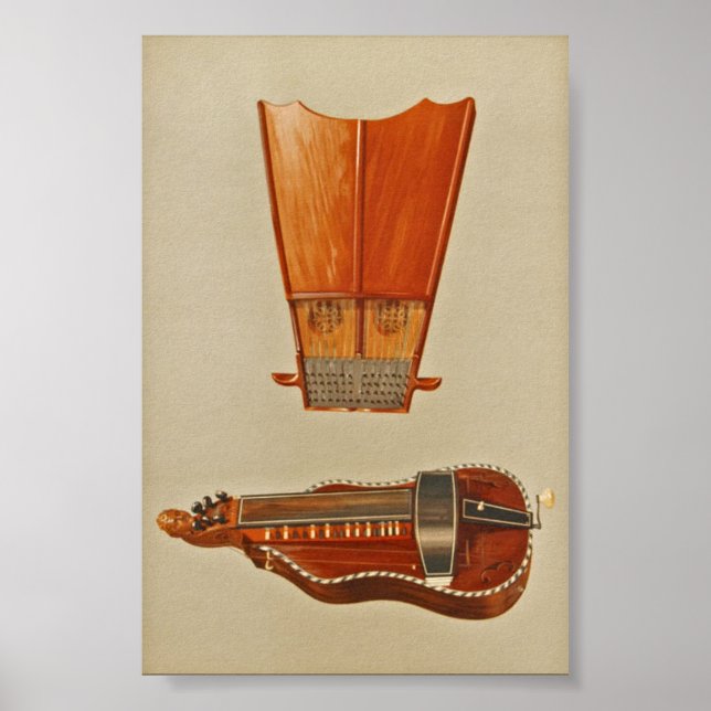 Bell Harp, Hurdy-Gurdy Poster (Framsidan)