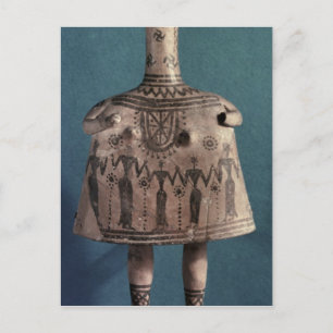 Bell idol, från Thebes, Boeotia, c.700 BC Vykort