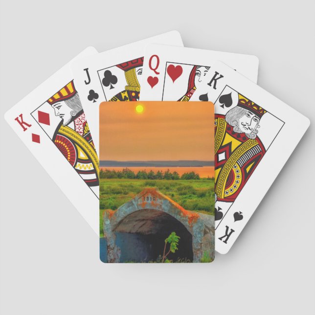 Bell island playing cards casinokort (Baksidan)