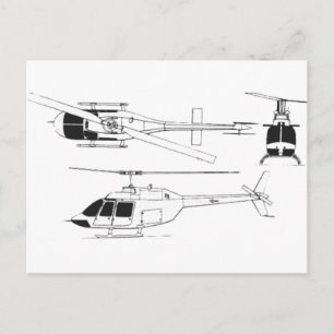 Bell Jet Ranger / TH- Vykort