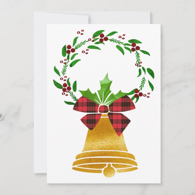 Bell jul - platta kort (Framsida)