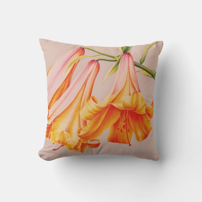 Bell lilies bra art av Sarah Trett Kudde (Framsida)