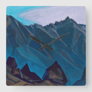 Bell Mountain, 1932 av Nicholas Roerich Fyrkantig Klocka