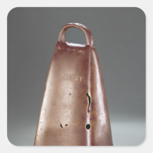 Bell of Clogher från Irland Fyrkantigt Klistermärke