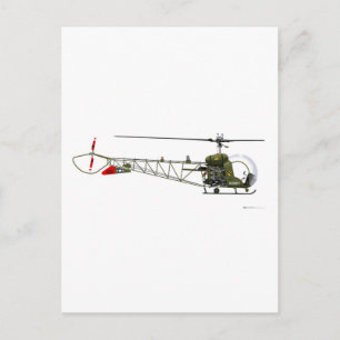 Bell OH-13 Sioux Vykort