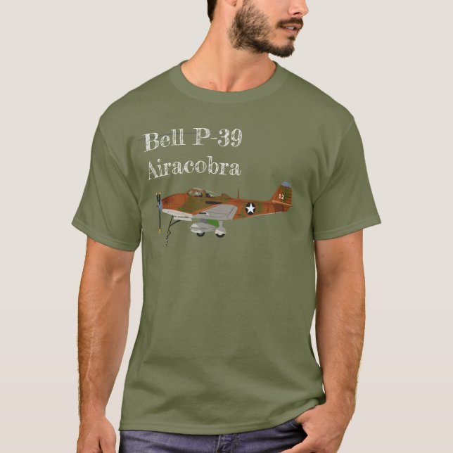 Bell P-39 Airacobra T Shirt (Framsida)