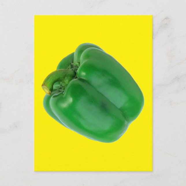 BELL PEPPER (GRÖNT) VYKORT (Framsida)