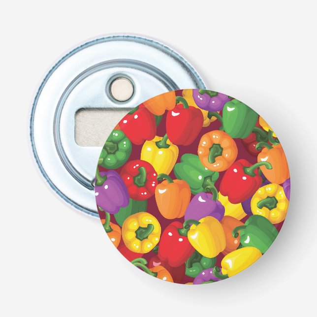 Bell Pepper Mönster Flasköppnare (Framsidan)