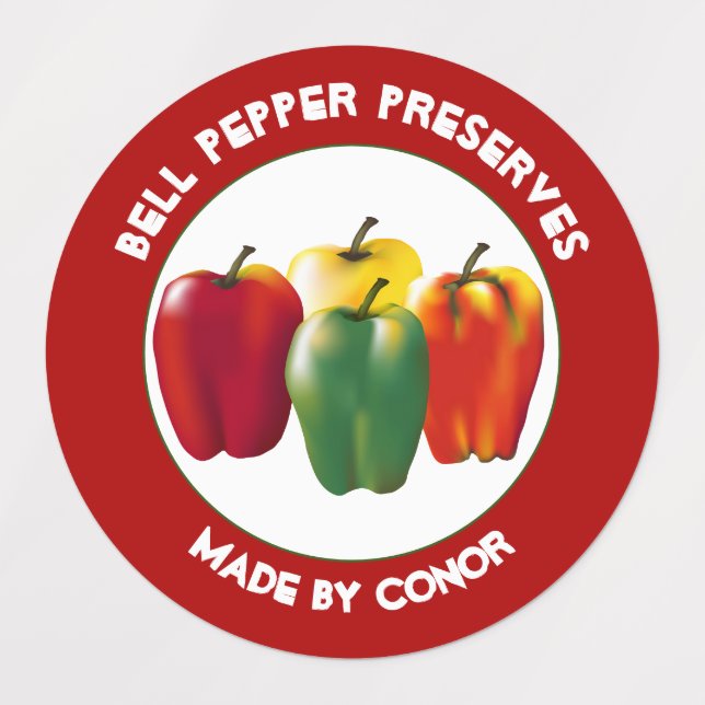 Bell Pepper PReserver Klistermärke (Design 1)