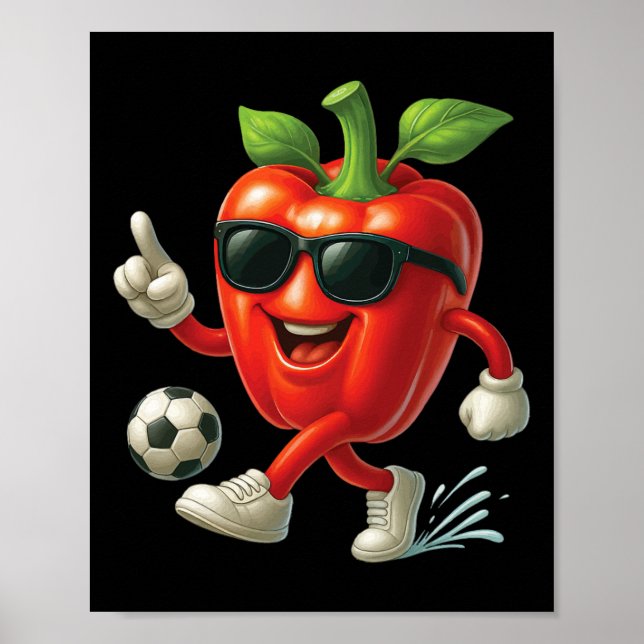 Bell Pepper Soccer  Poster (Framsidan)