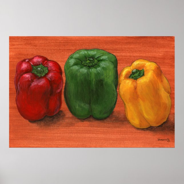 Bell Pepper Trio Poster (Framsidan)
