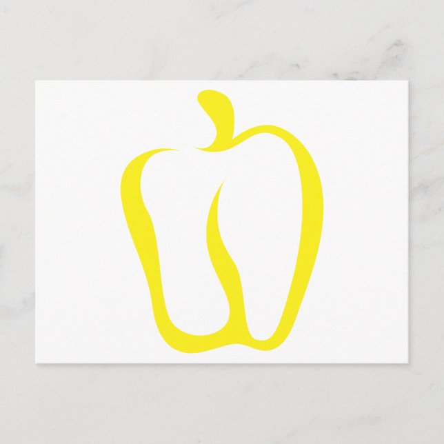 Bell Pepper Vegetable Icon Vykort (Framsida)