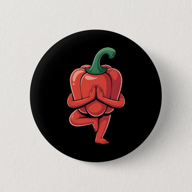 Bell Pepper Yoga  Knapp (Framsida)