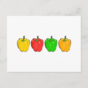 Bell Peppers Vykort