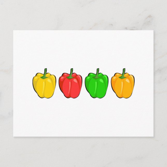 Bell Peppers Vykort (Framsida)