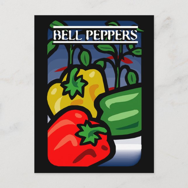 Bell Peppers Vykort (Framsida)