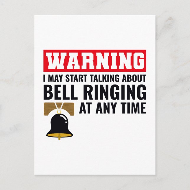 Bell Ringer Ringing Collector Campanolog Funny Helg Vykort (Framsida)
