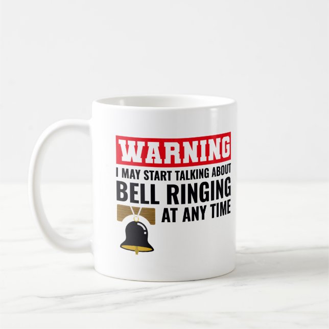 Bell Ringer Ringing Collector Campanolog Funny Kaffemugg (Vänster)