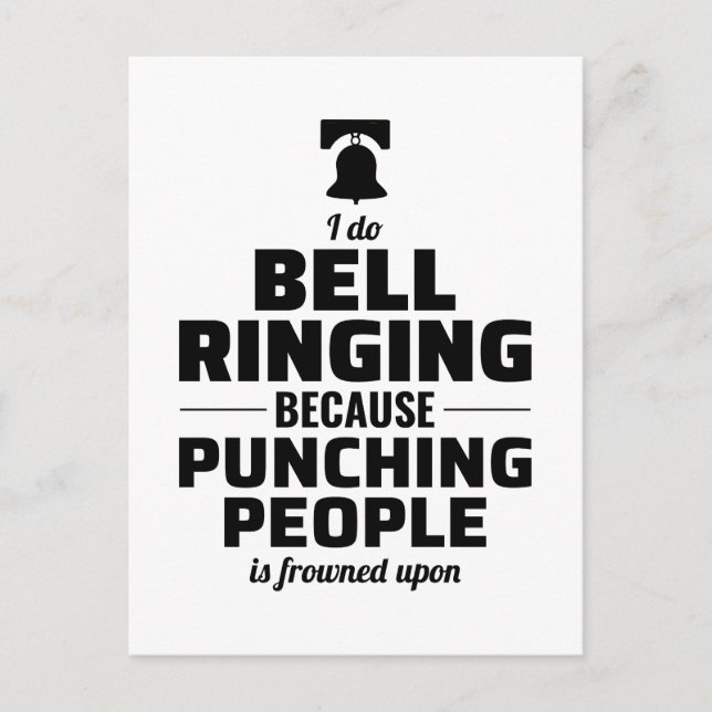 Bell Ringer Ringing Collector Campanolog Funny Vykort (Framsida)