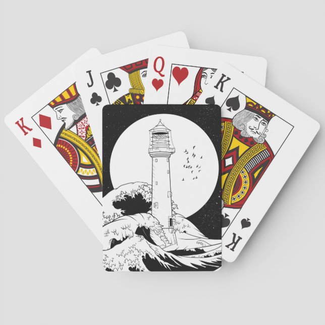Bell Sten fyr Skottland Casinokort (Baksidan)