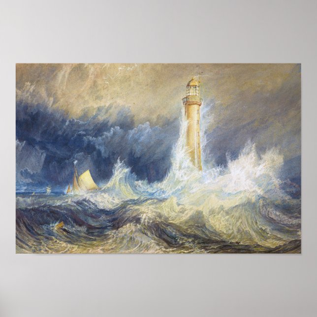 Bell Sten Lighthouse Joseph Mallord William Turner Poster (Framsidan)