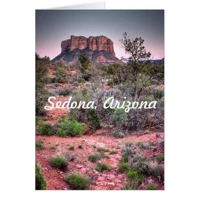 Bell sten Sedona, Arizona Hälsningskort (Framsidan)