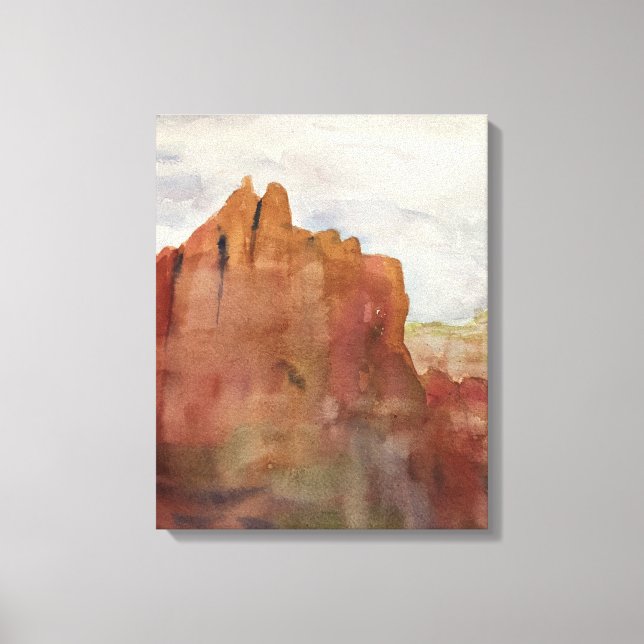 Bell Sten, Sedona, AZ - Vattenfärgstryck på Canvas (Framsida)