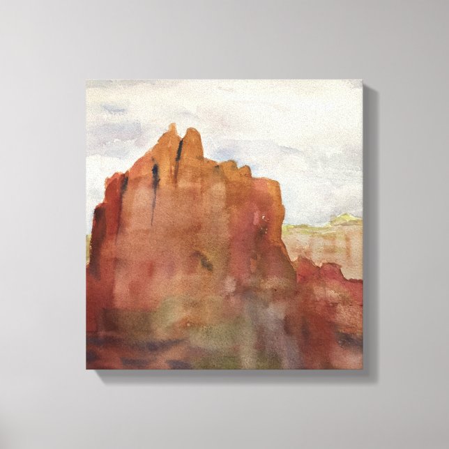 Bell Sten, Sedona, AZ - Vattenfärgstryck på Canvas (Framsida)