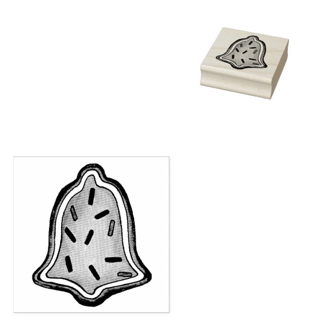 Bell Sugar Cookie Sprinkles juldräkt Stämpel (Stämplad)