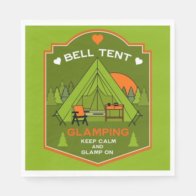 Bell Tält Glamping Pappersservett (Framsidan)