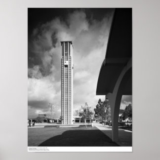 Bell Torn med Arches vid Byggnaden Bibliotek Poster