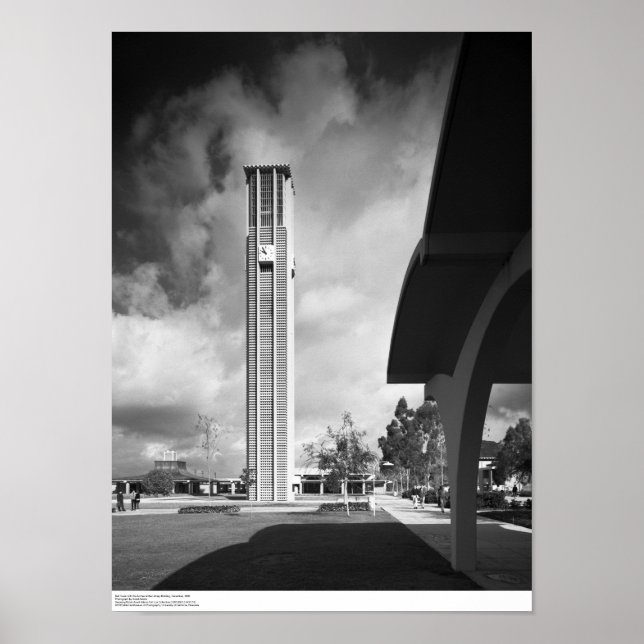Bell Torn med Arches vid Byggnaden Bibliotek Poster (Framsidan)