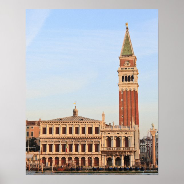 Bell Torn, Piazza San Marco, Venedig Poster (Framsidan)