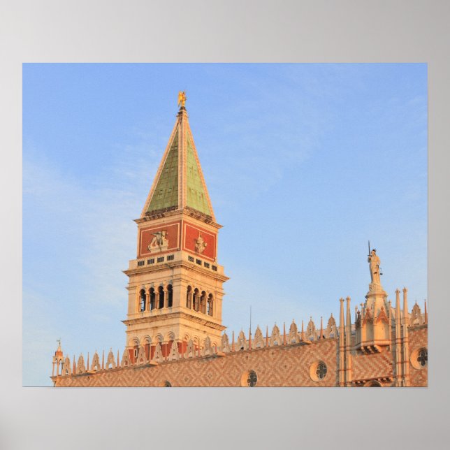 Bell Torn, Piazza San Marco, Venedig Poster (Framsidan)