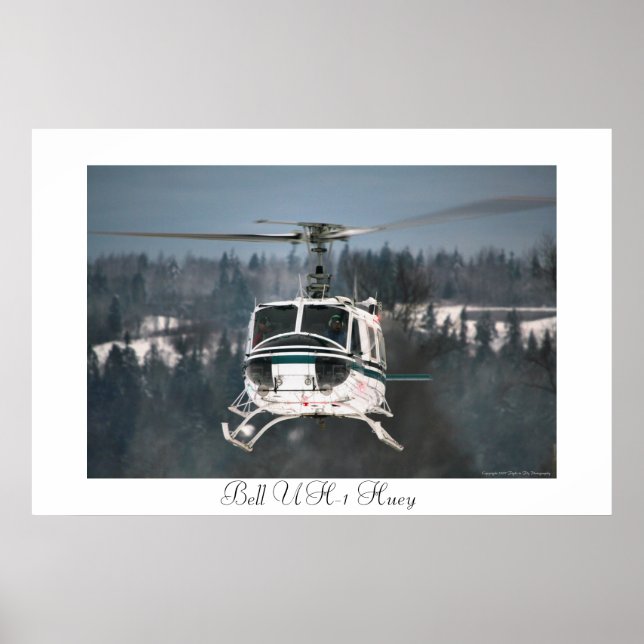 Bell UH-1 Huey Poster (Framsidan)