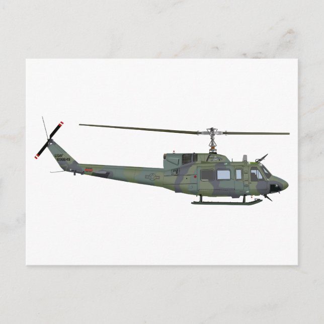 Bell UH-1N 455455 Vykort (Framsida)