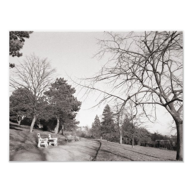 Bell Vue Park, Newport, Mon (Dec 1977) Fototryck (Framsidan)