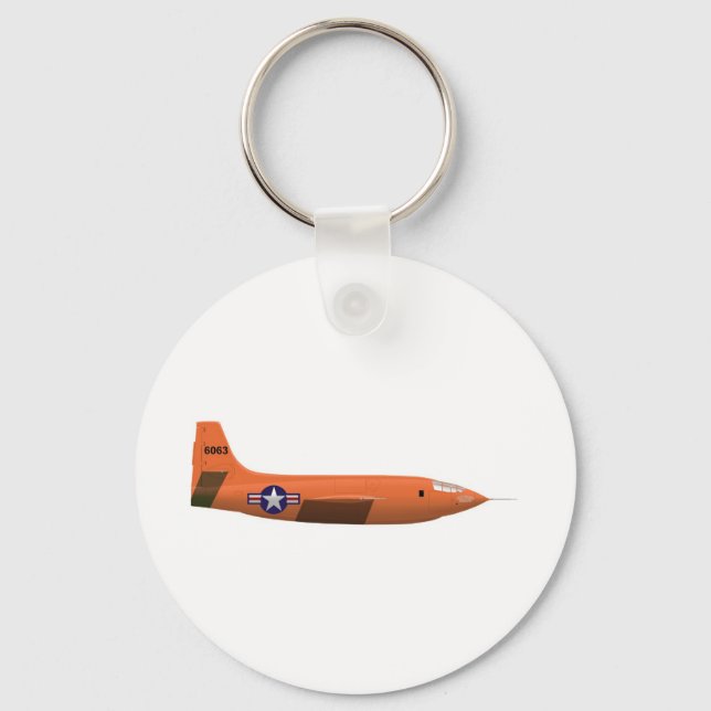 Bell X-1 Rocket flygplan Nyckelring (Framsida)