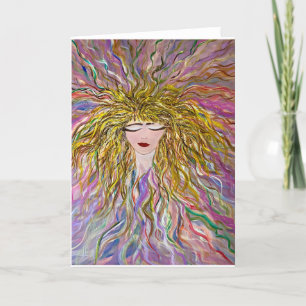 Bella Blank Whimsical Greeting Card Tack Kort