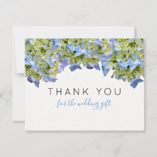 Bella Blue Hydrangea Blommigt Platt Tack